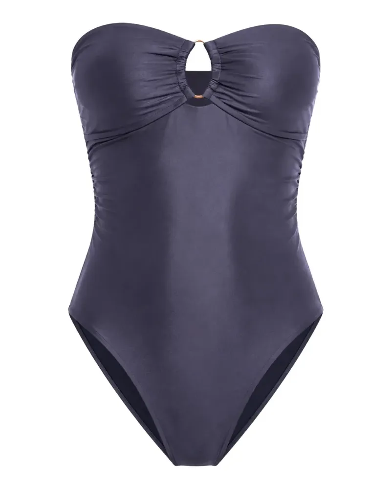 Seafolly Australia ring-front bandeau swimsuit - Blau Blau