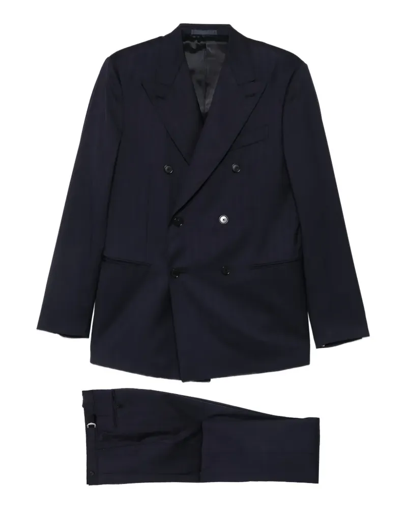 Caruso double-breasted suit - Blau Blau