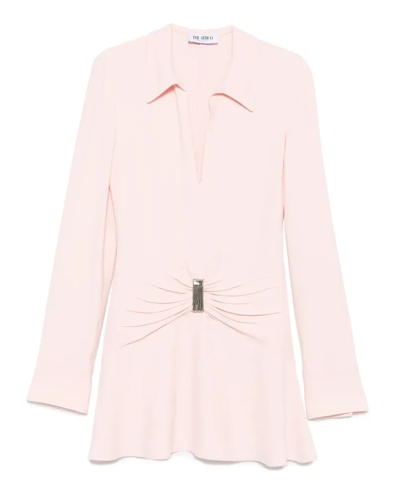 ATTICO Kleid mit Raffungen - Rosa Rosa