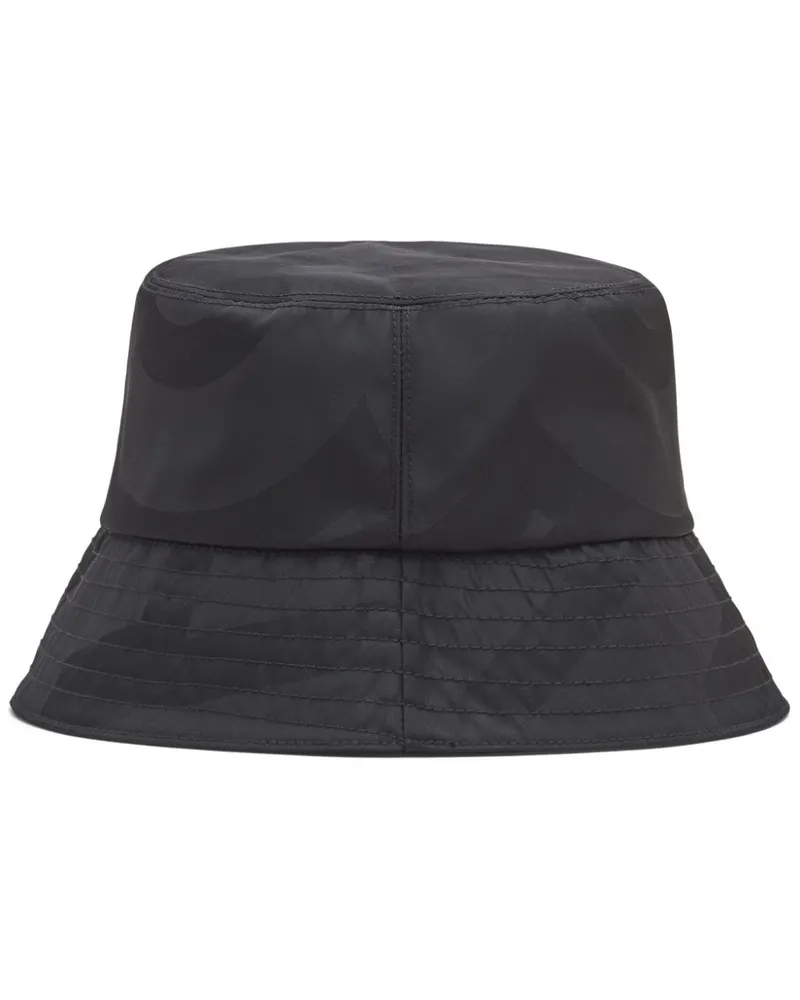 Marc Jacobs Fischerhut mit Monogrammmuster - Schwarz Schwarz