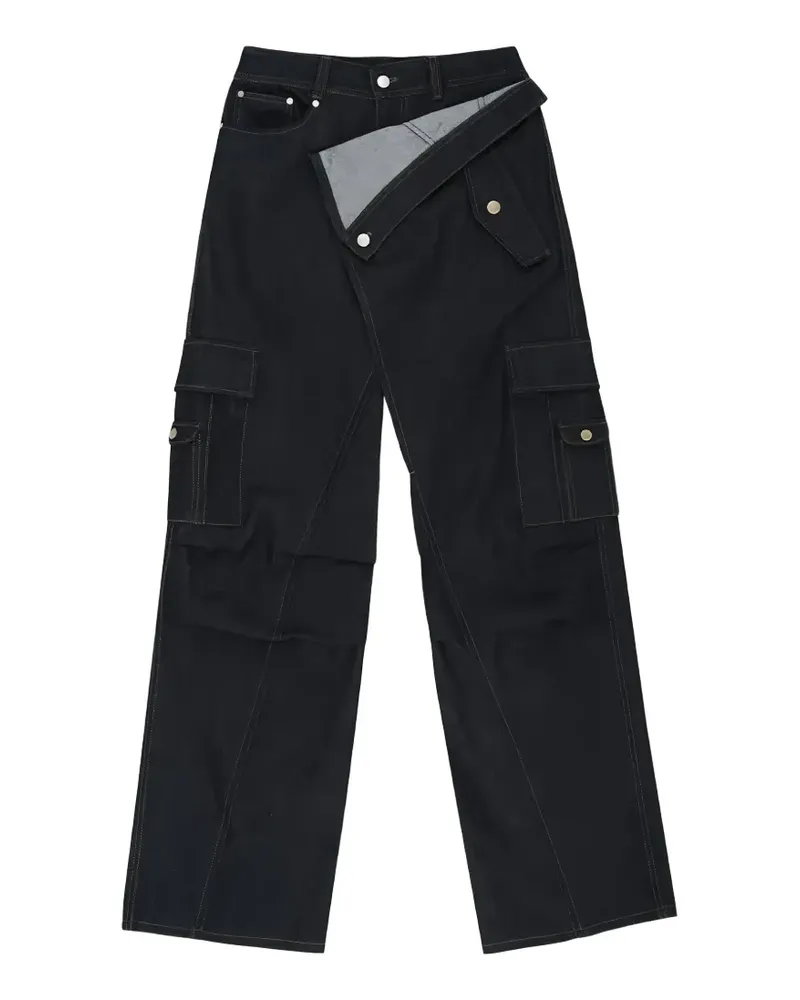 Andersson Bell asymmetric cargo pants - Blau Blau