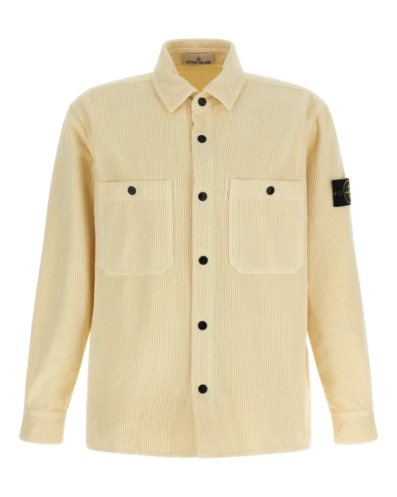 Stone Island Cardjacke mit Kompass-Badge - Nude Nude