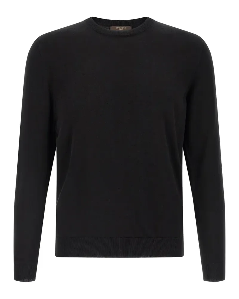 Zanone Pullover aus Baumwolle - Schwarz Schwarz