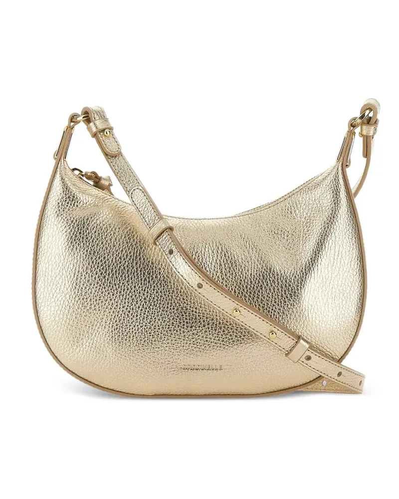 Coccinelle Fujiko pebbled leather shoulder bag - Gold Gold