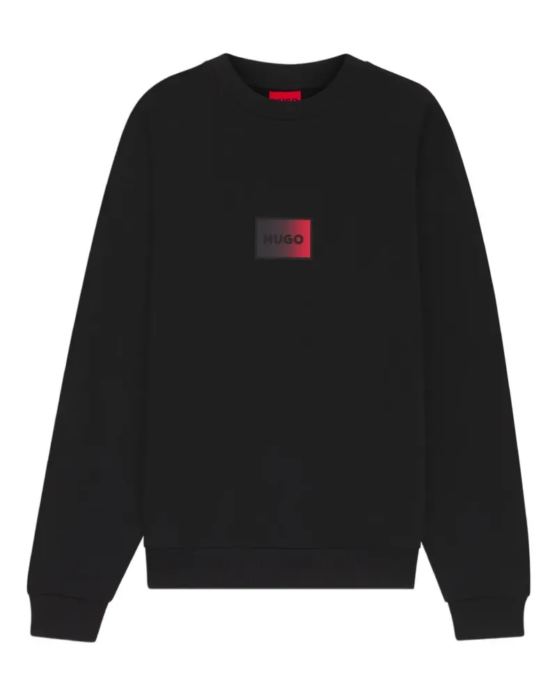 HUGO BOSS logo-appliqué sweatshirt - Schwarz Schwarz