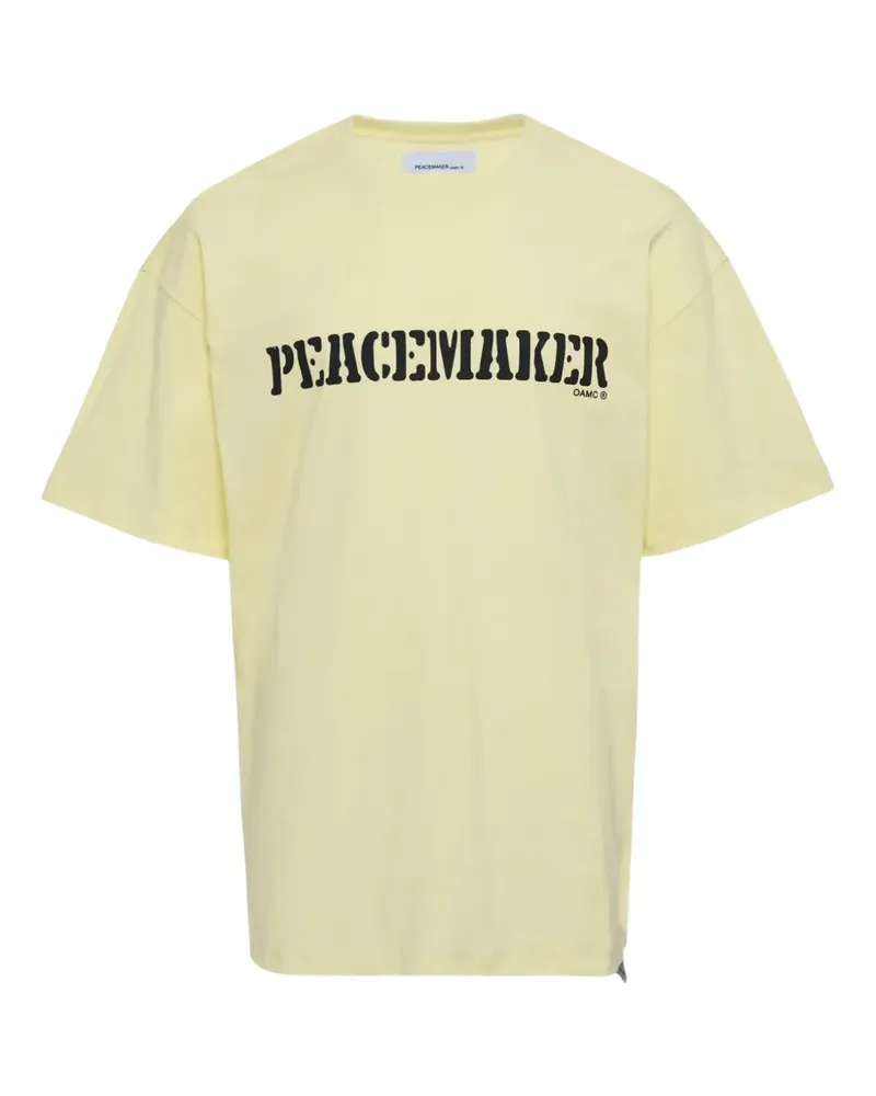 OAMC flower-print T-shirt - Gelb Gelb