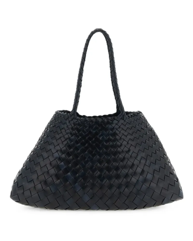 Dragon Diffusion big Santa Croce woven shoulder bag - Blau Blau