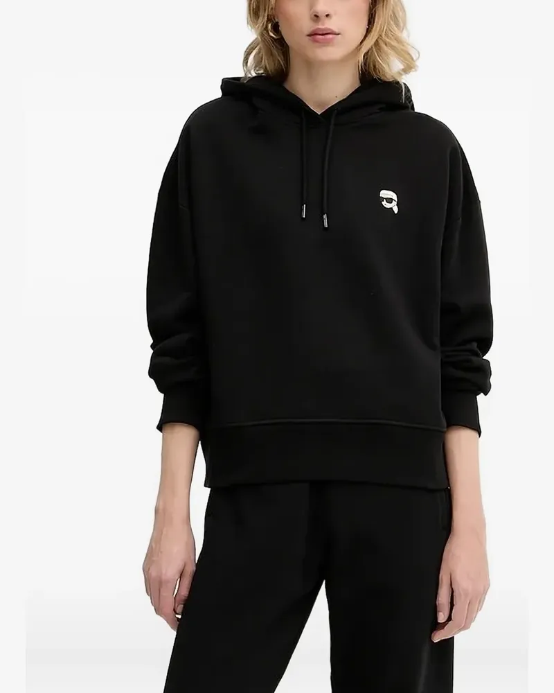Karl Lagerfeld Hoodie mit Logo - Schwarz Schwarz