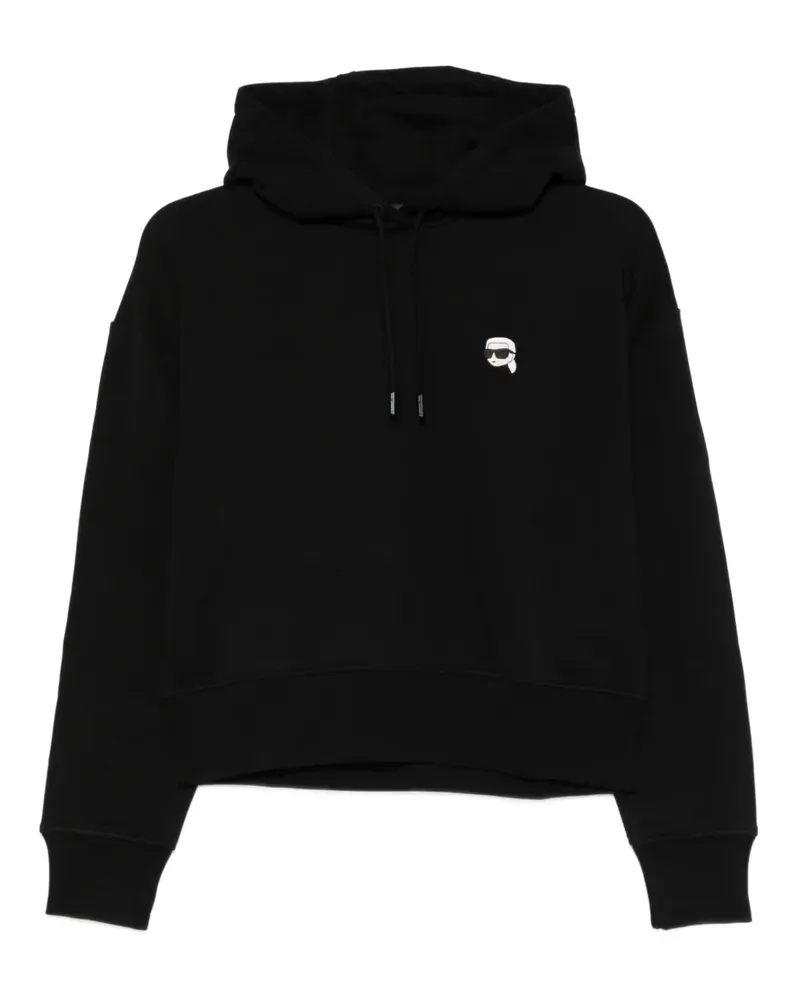Karl Lagerfeld Hoodie mit Logo - Schwarz Schwarz