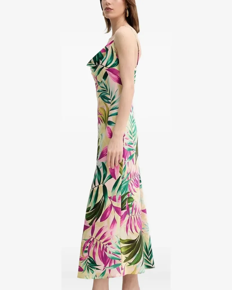 Guess Kleid mit drapiertem Ausschnitt - Gelb Gelb