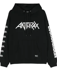 Neighborhood x Anthrax Hoodie mit Logo-Print Schwarz