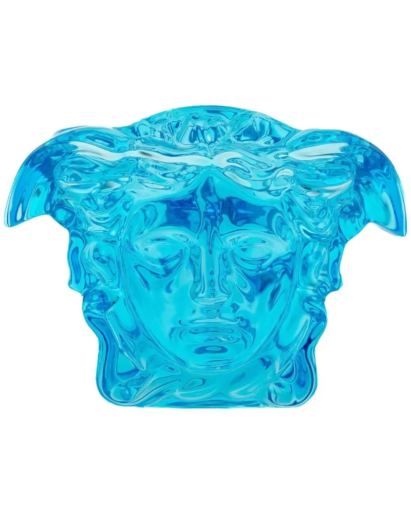 Versace Medusa Head Vase mit Glanzoptik - Blau Blau