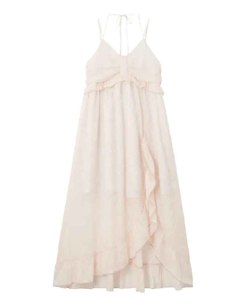 b+ab ruffled-trim asymmetric dress - Rosa Rosa