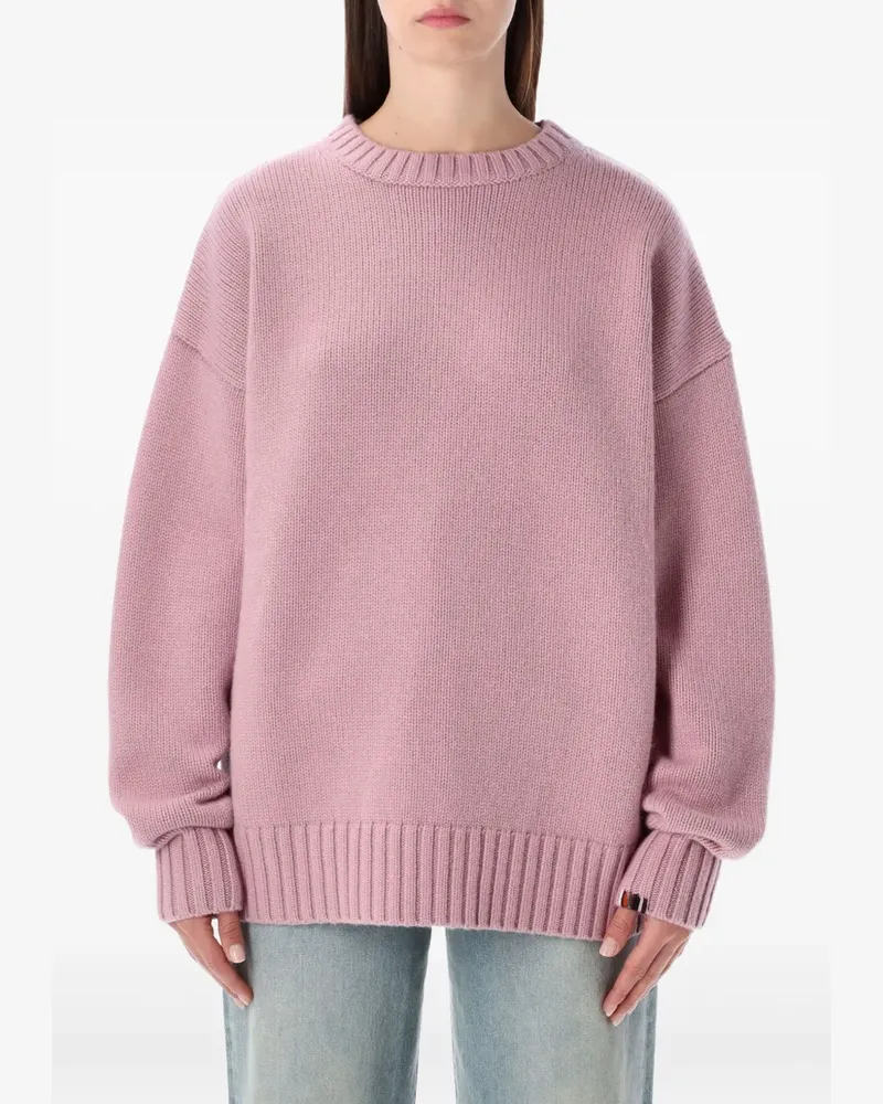 extreme cashmere Pullover mit Rundhalsausschnitt - Rosa Rosa
