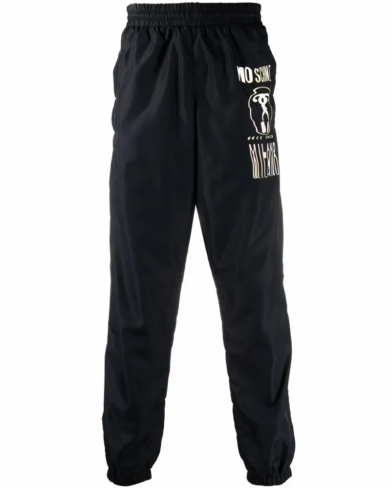 Moschino Jogginghose mit Logo-Print - Schwarz Schwarz