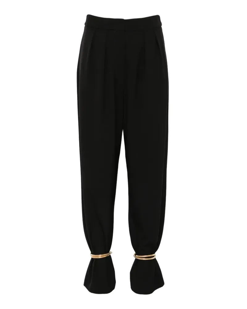 Simona Corsellini Hose mit Knöcheldetail - Schwarz Schwarz
