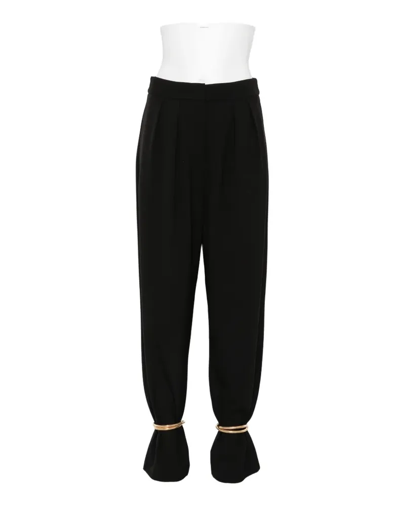 Simona Corsellini anklet-detail trousers - Schwarz Schwarz