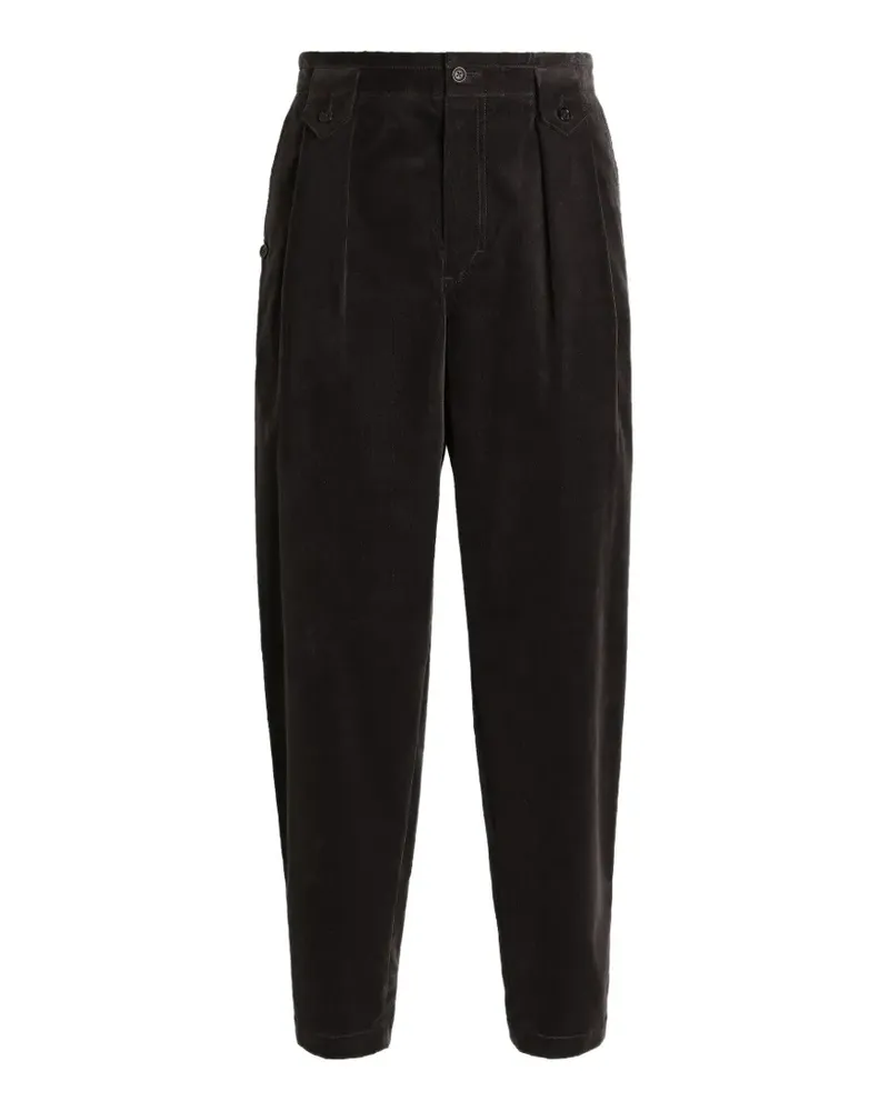Dolce & Gabbana Hose aus Samt - Braun Braun