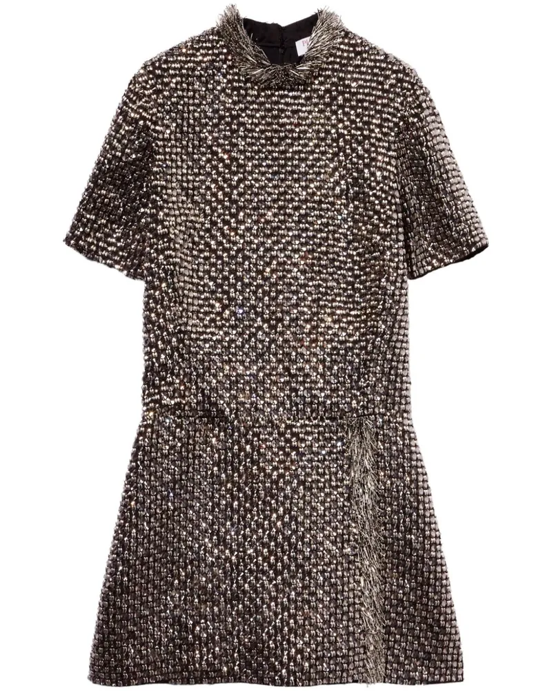 Emilio Pucci Kleid mit Perlen - Silber Silber