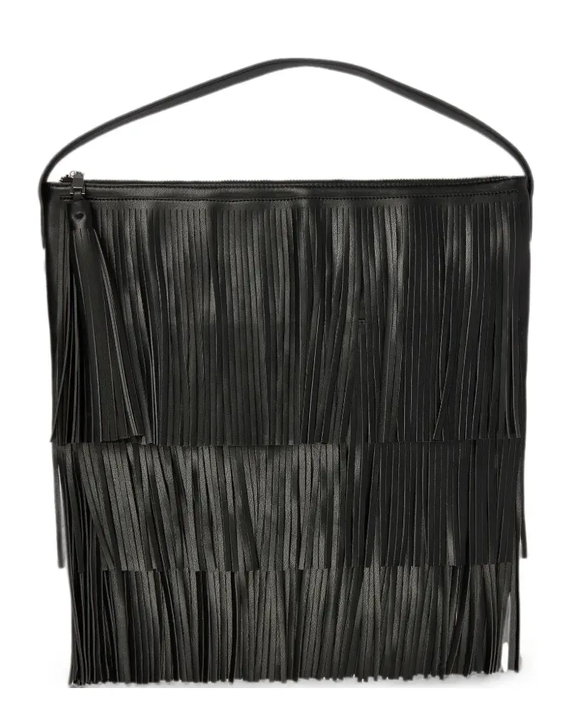 Liviana Conti Elam fringe shoulder bag - Schwarz Schwarz