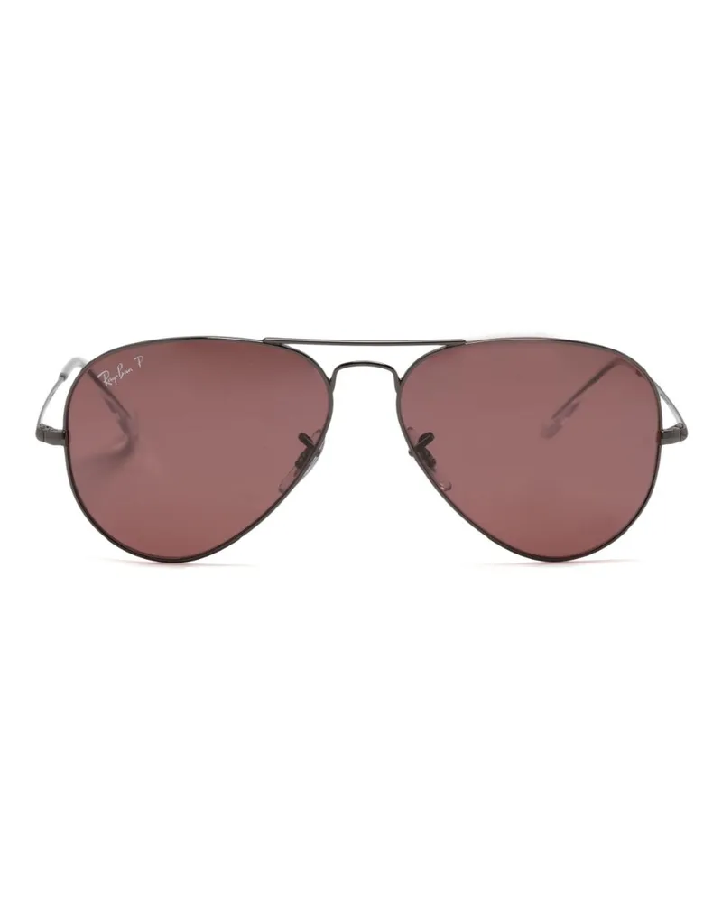 Ray Ban Aviator Metal II Pilotenbrille - Silber Silber