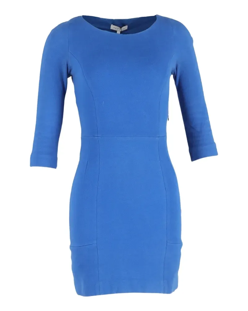 Sandro crew-neck mini dress - Blau Blau