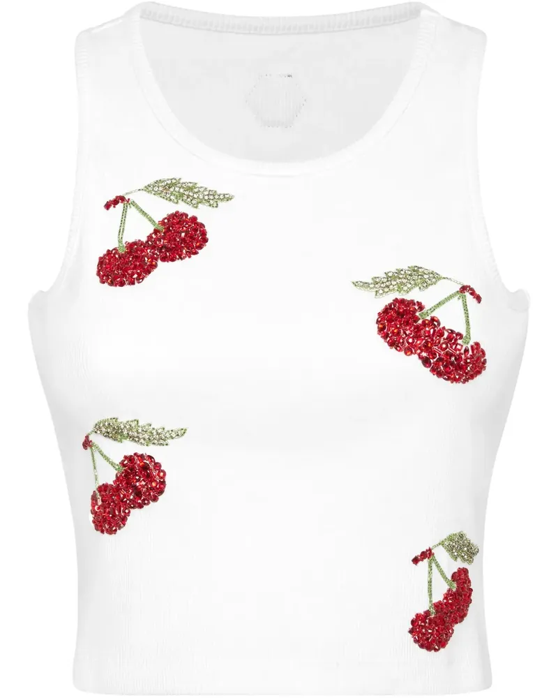 Philipp Plein Cherries Tanktop - Weiß Weiß