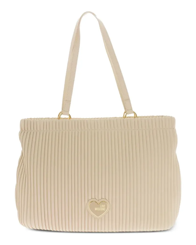 Moschino Tote Bag mit Falten - Nude Nude