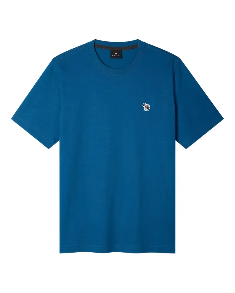 Paul Smith T-Shirt mit Zebra-Motiv - Blau Blau