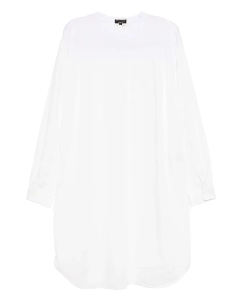 Comme des Garçons T-Shirt mit Hemddetail - Weiß Weiß