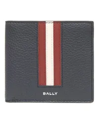 Bally Ribbon Portemonnaie mit Klappe Grau