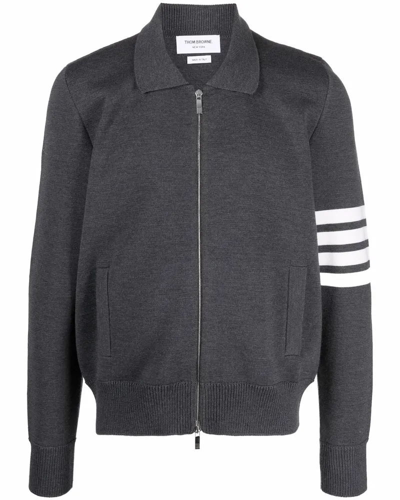 Thom Browne Pullover mit Reißverschluss - Grau Grau