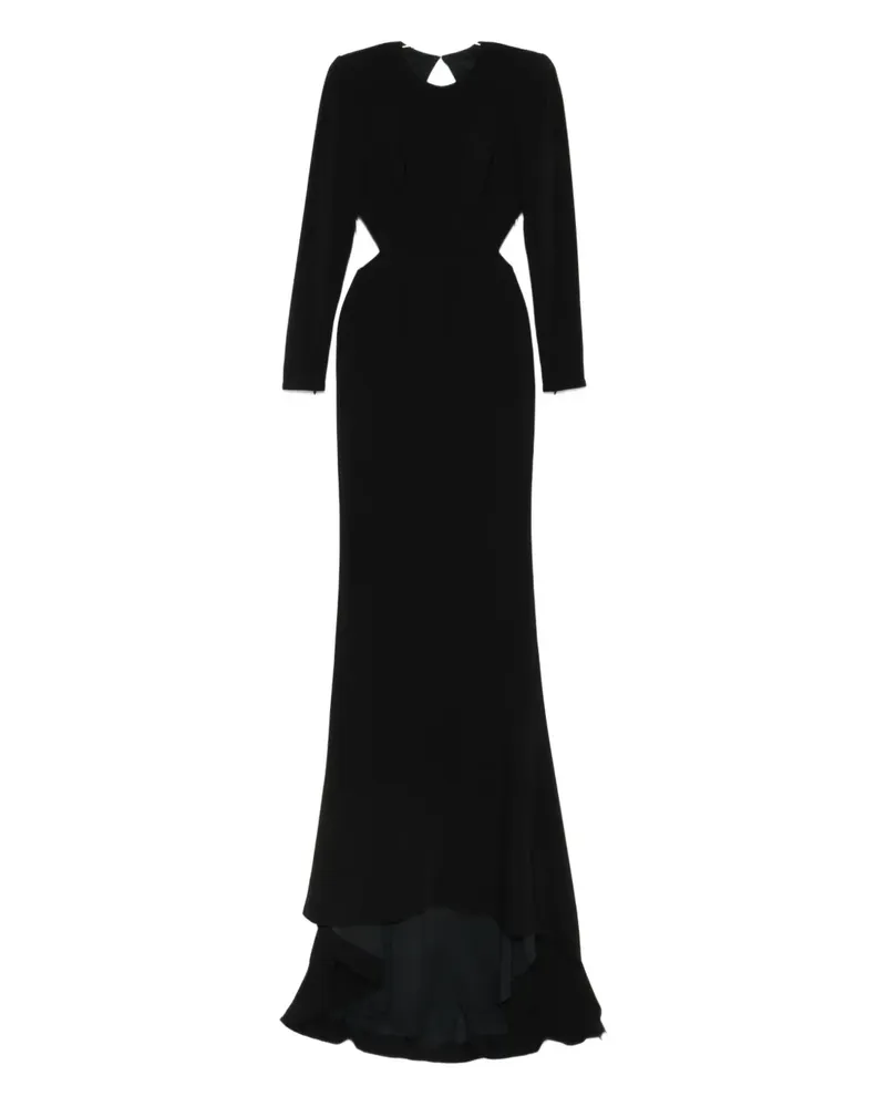 Stella McCartney long sleeve maxi dress - Schwarz Schwarz