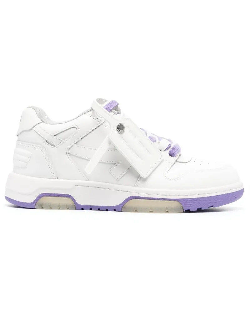 OFF-WHITE Out of Office OOO Sneakers - WHITE PURPLE White