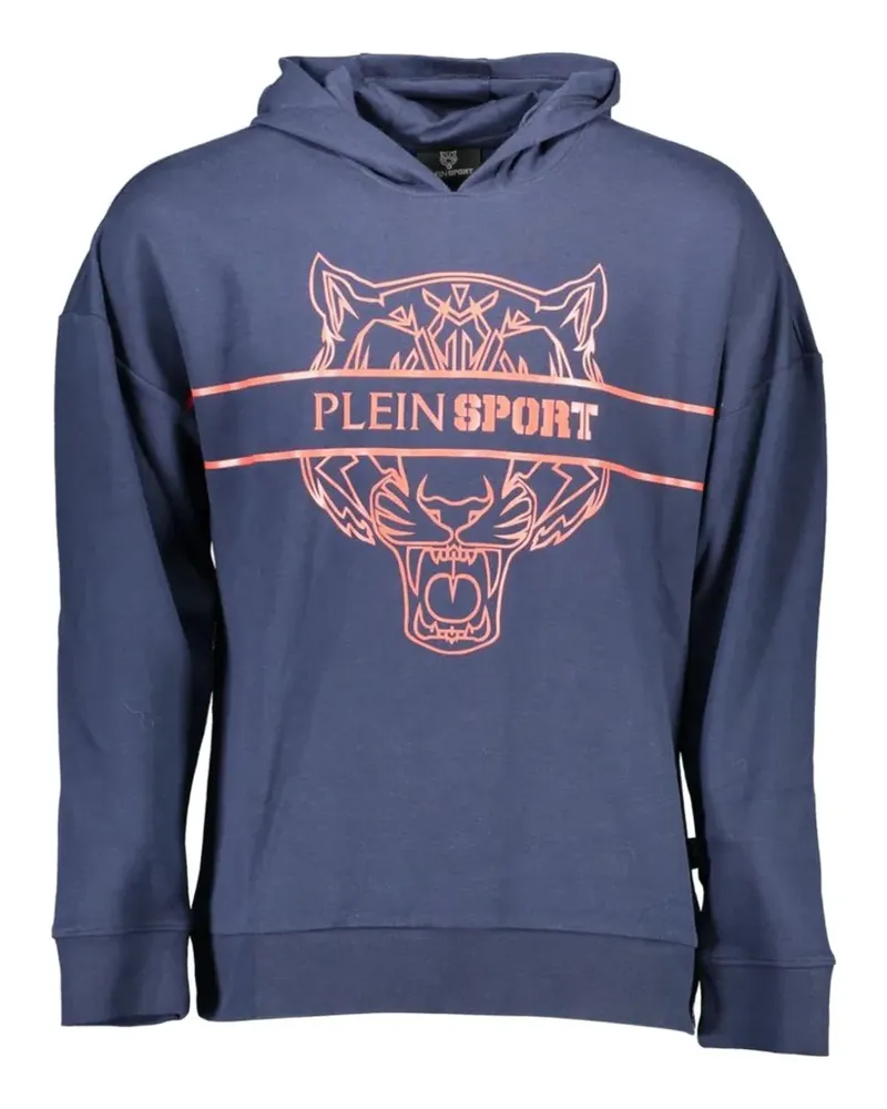 Philipp Plein tiger-print hoodie - Blau Blau