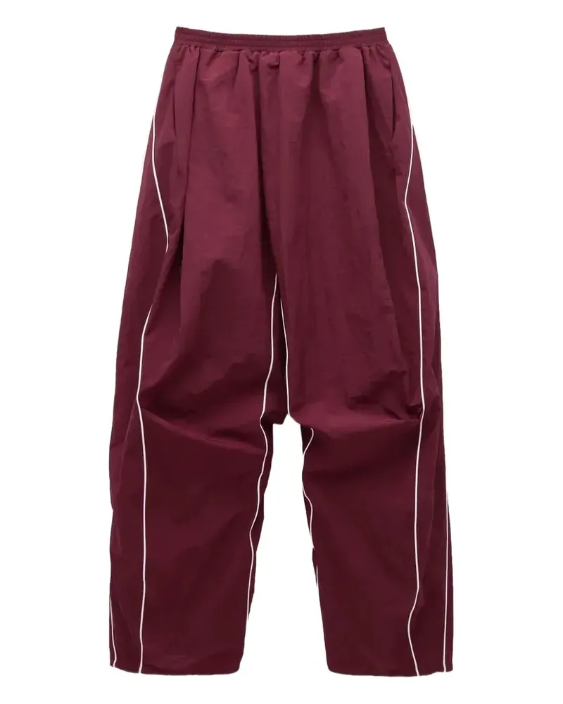 pushBUTTON Jogginghose mit Falten - Rot Rot