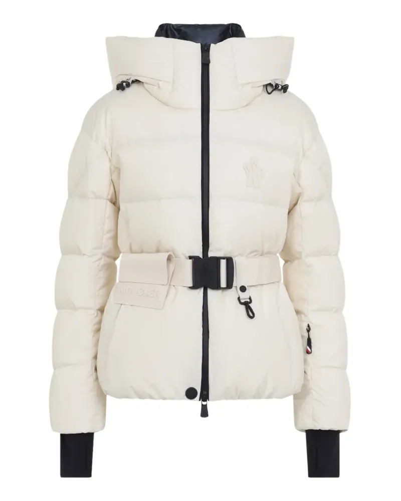 Moncler Bouquetin belted quilted jacket - Nude Nude