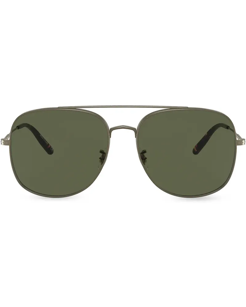 Oliver Peoples Eckige Pilotenbrille - Gelb Gelb