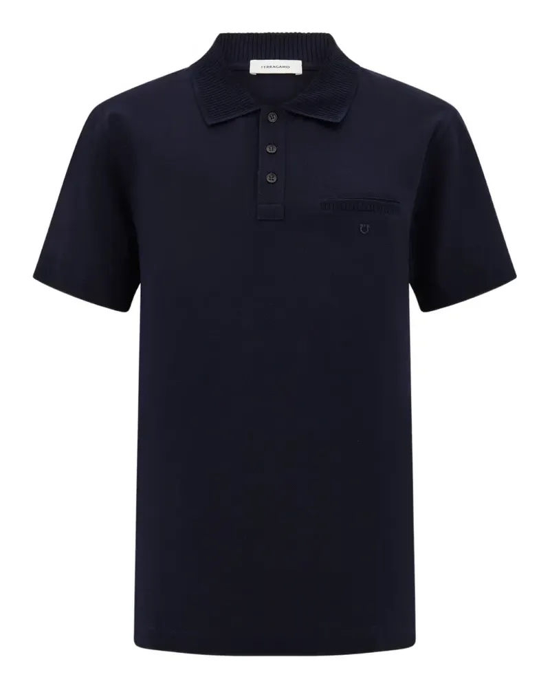 Ferragamo Poloshirt aus Baumwolle - Blau Blau