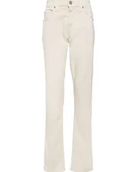 Paige Federal Straight-Leg-Jeans Weiß