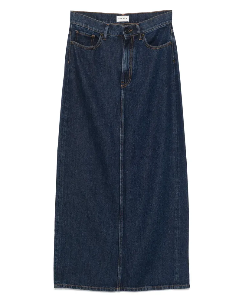 P.A.R.O.S.H. P.A.R.O H. Maxirock aus Denim - Blau Blau