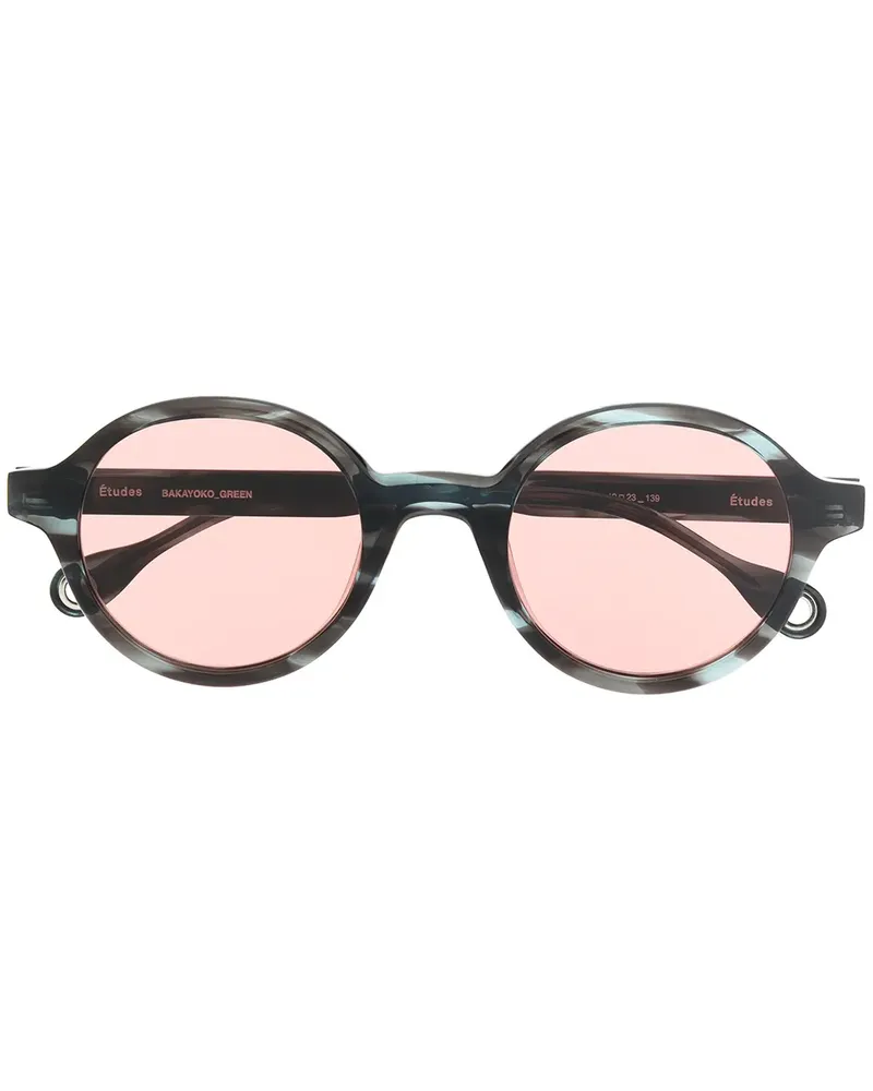 Études Studio Sonnenbrille mit rundem Gestell - Grün Grün
