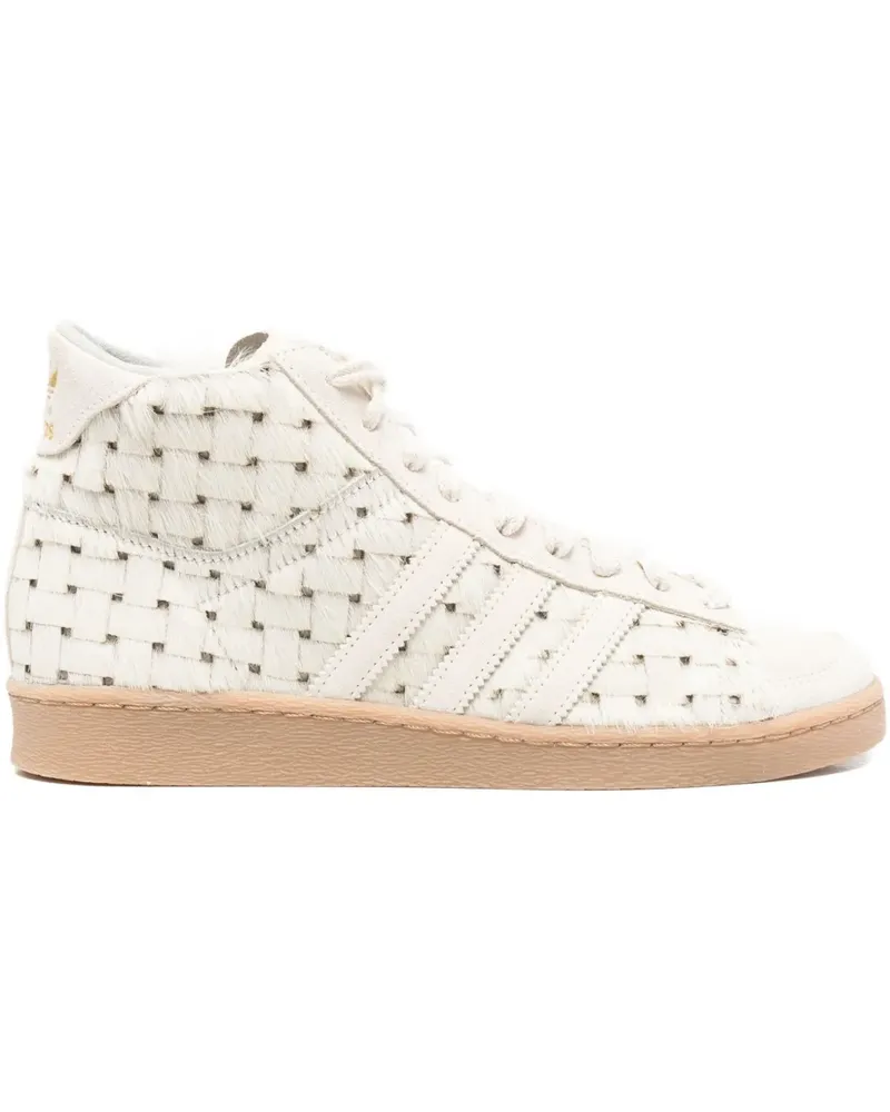 adidas Gewebte Jabbar High-Top-Sneakers - Weiß Weiß