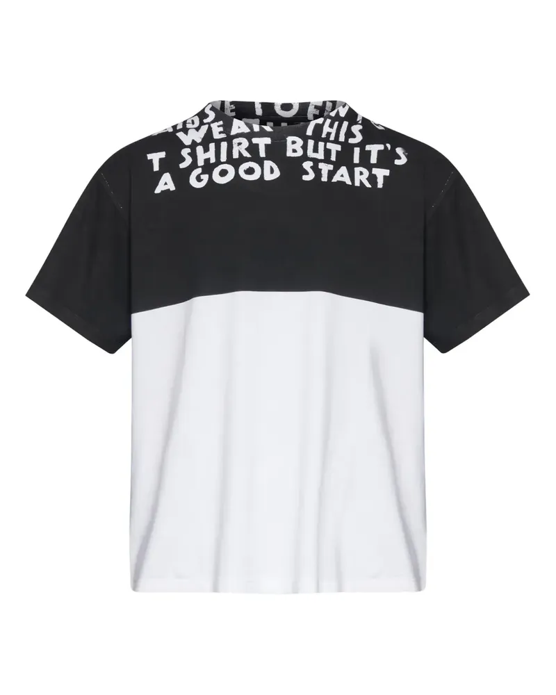 Maison Margiela T-Shirt mit grafischem Print - Weiß Weiß