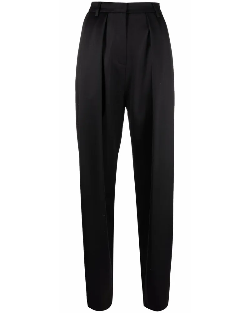 Magda Butrym Hose mit hohem Bund - Schwarz Schwarz