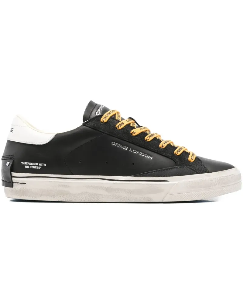 Crime leather sneakers - Schwarz Schwarz