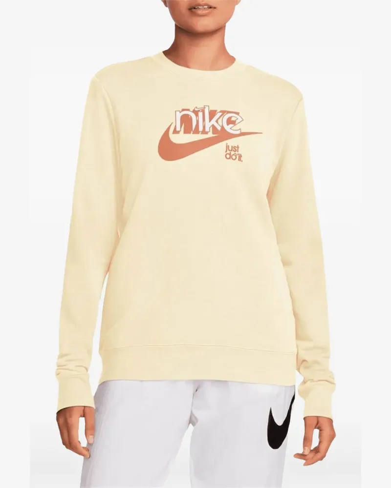 Nike Swoosh "Coconut Milk/Amber Brown/White" Sweatshirt - Nude Nude