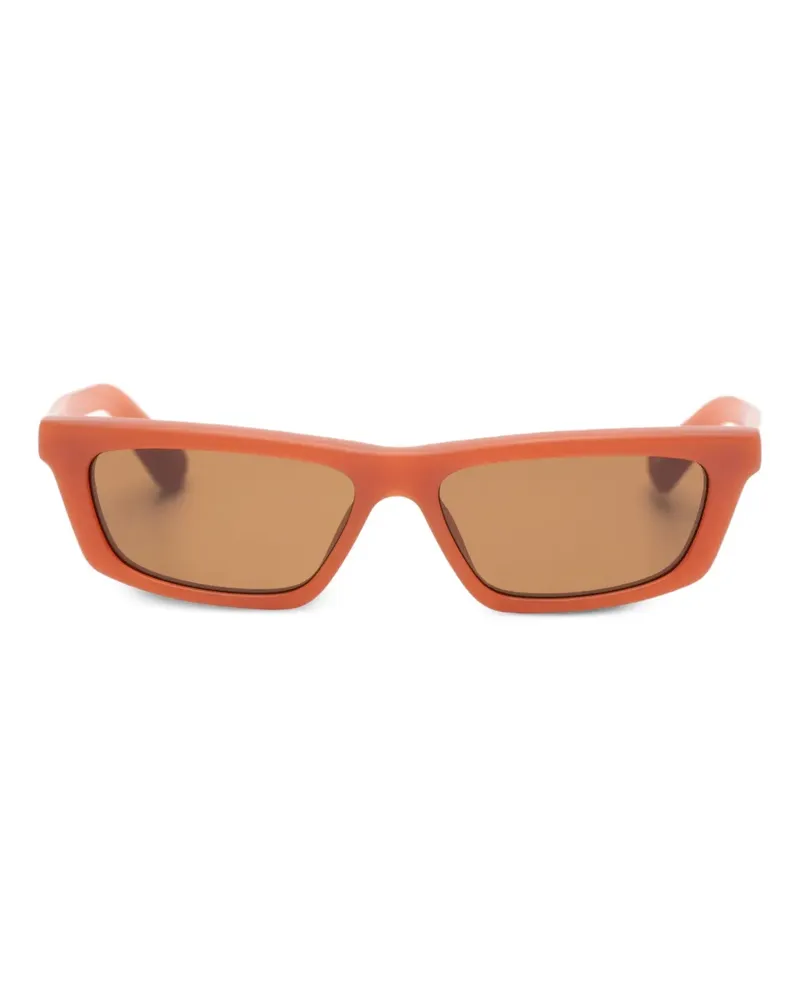 Jacquemus Sonnenbrille mit eckigem Gestell - Orange Orange