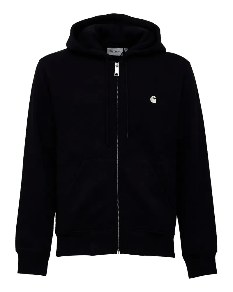 Carhartt WIP Mack logo-embroidered zip-up hoodie - Schwarz Schwarz