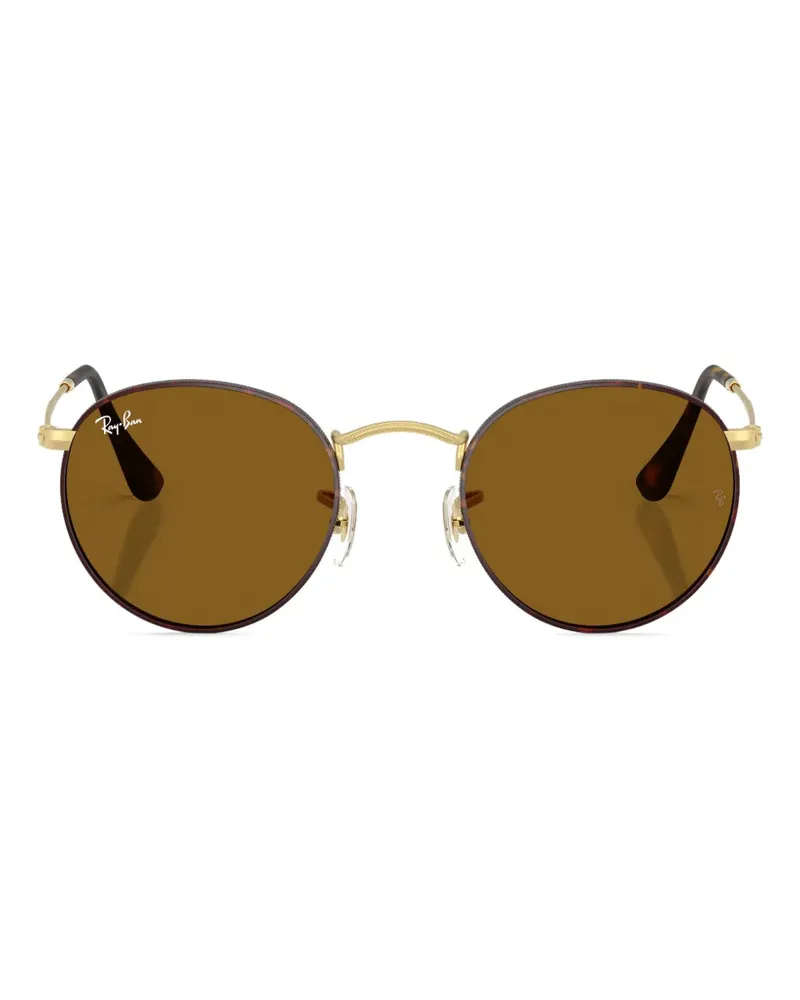 Ray Ban Sonnenbrille mit rundem Gestell - Braun Braun